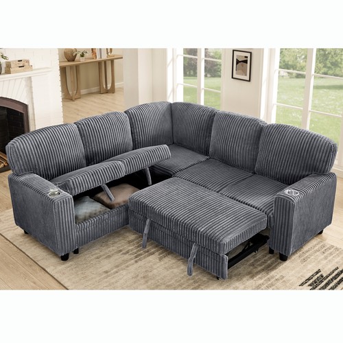 Shaped sectional sofa bed - l-shaped,