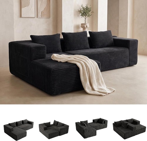 Modular boneless shaped - modular, l-shaped