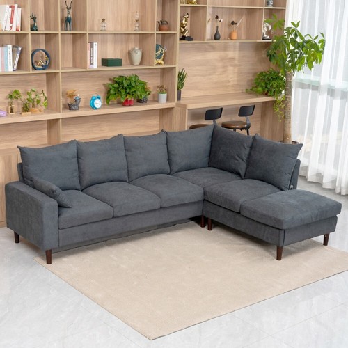 Shaped sectional sofa - sectional,