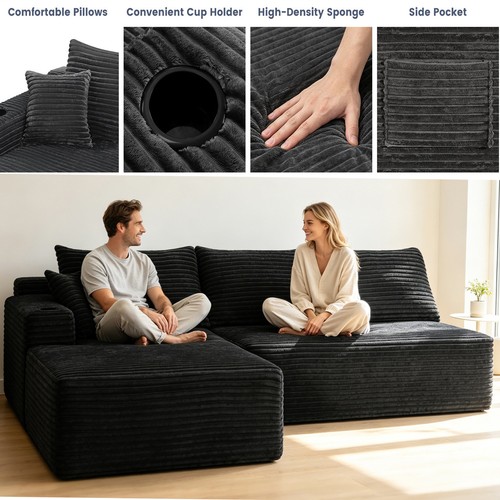 Shaped sectional couch sofa - l-shaped,