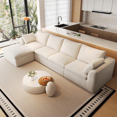 137 shaped sectional sofa - 137.9", l-shaped