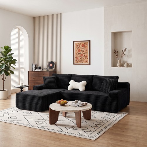 Left chaise l - l, shaped