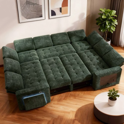 8seat shaped sectional - u,