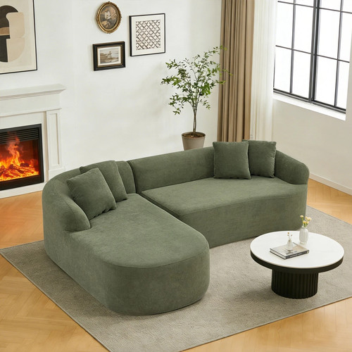 Shaped corduroy sofa cloud - corduroy,