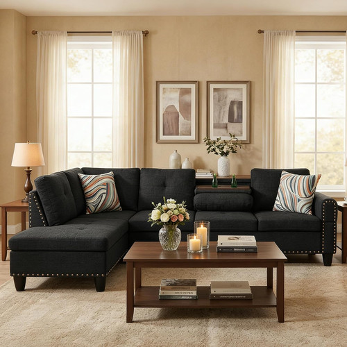 Modern shaped sectional - modern, l-shaped