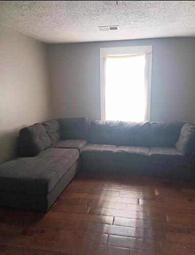 Gray shaped sectional sofa - gray,
