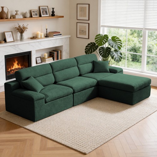 Corner chaise sofa high - corner,