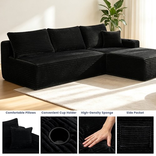 Cloud sectional couch with - 96",