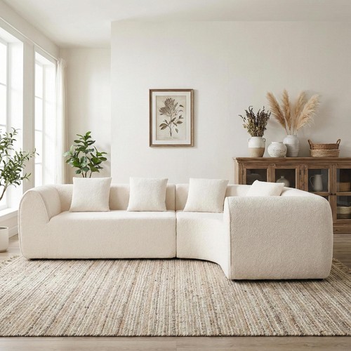 111 white polyester curved - white,