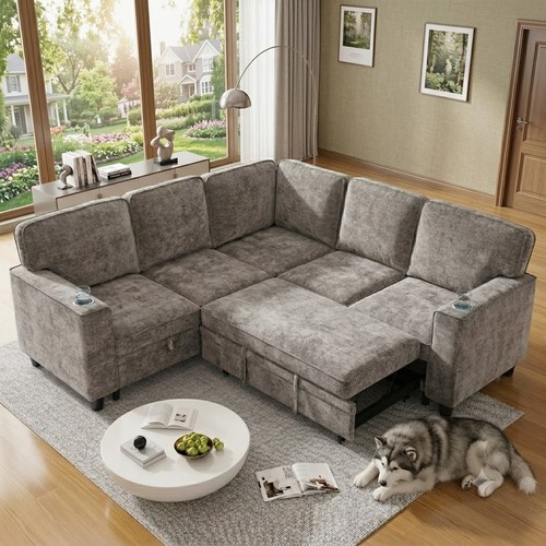 Light brown chenille - brown,