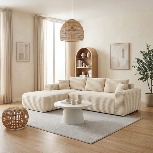 Beige shape modular - l-shape,