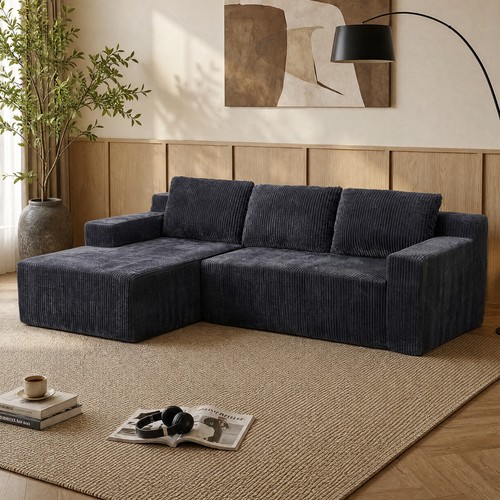 Boneless couch l shape - 96",