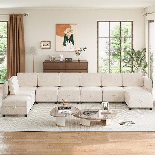 Modular sectional sofa - sectional, 9-seat