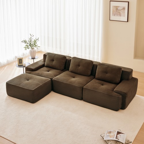 Modern shaped sectional - modern,