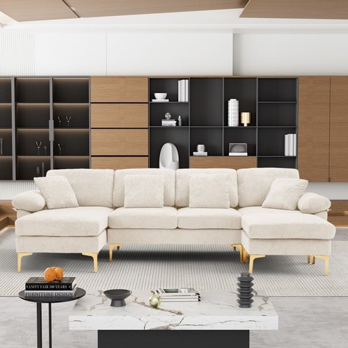 Shaped sectional sofa - u-shaped, couch