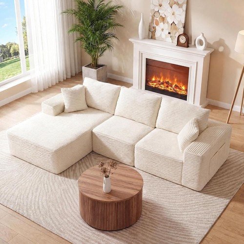 Shaped sectional cloud couch - sectional,