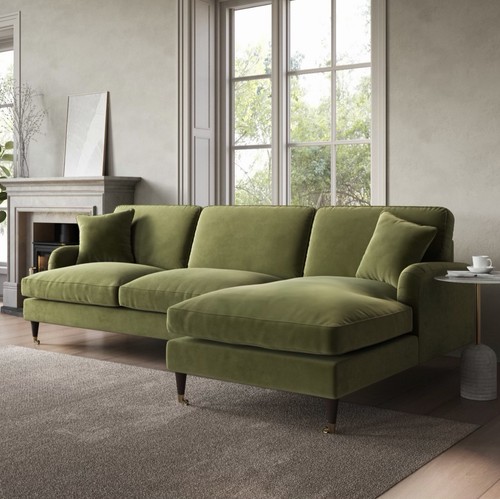 Seater sofa shaped velvet - 4,