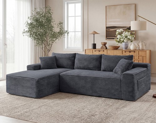 Shaped sectional sofa - sectional,