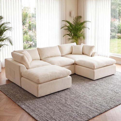110 cloud like piece - 110", 5-piece