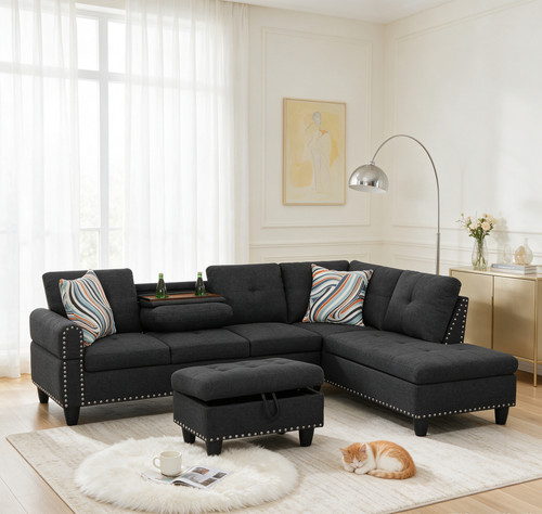 Reversible shaped sectional - l-shaped,