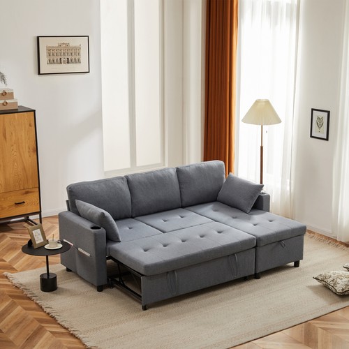 Shaped sofa bed seater - 3,