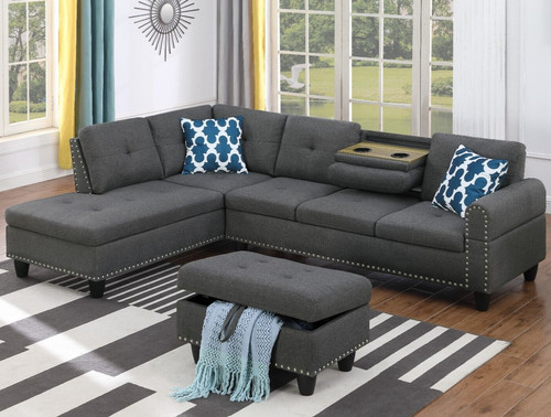 Shaped sectional sofa set - l-shaped,