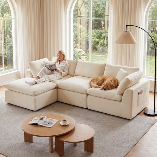 111 shaped boneless sofa - 111",
