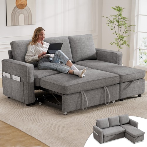 Sleeper sofa bed with pull - 81",
