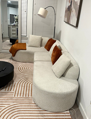 Luxani marlon beige shaped - marlon, l-shaped
