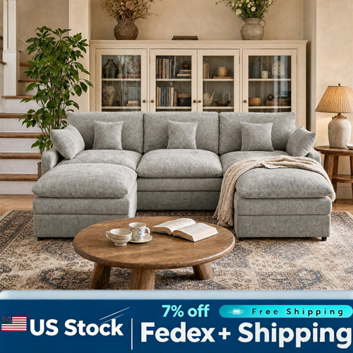Shaped chenille sectional - chenille,