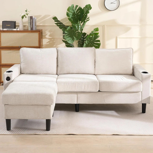 Seater shaped corner sofa - seater, l