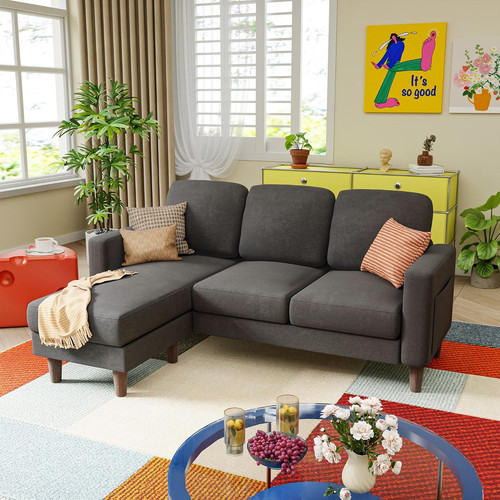 Compact dark grey - compact, l-shaped