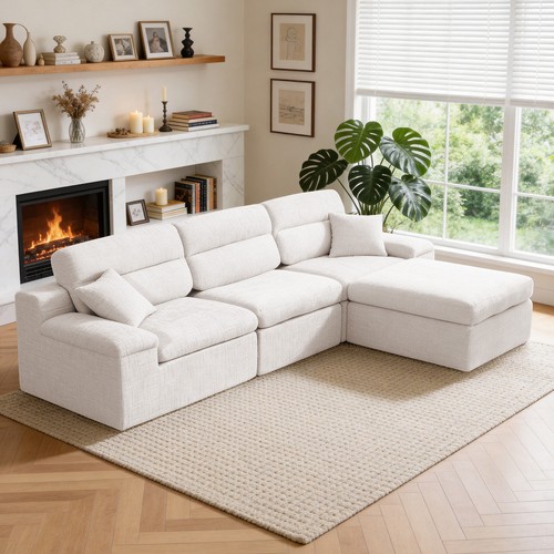 Corner chaise sofa high - chaise,