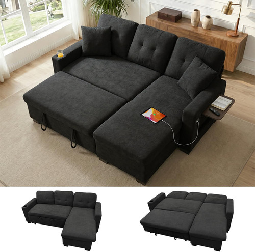 Inch shaped sleeper sofa - sleeper,
