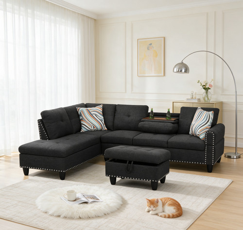 Reversible shaped sectional - reversible, l-shaped