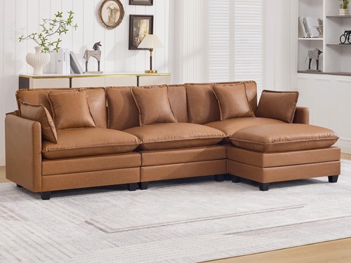 Shaped sectional sofa - sectional,