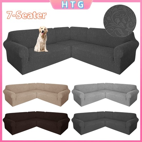 Seater jacquard corner sofa - jacquard,
