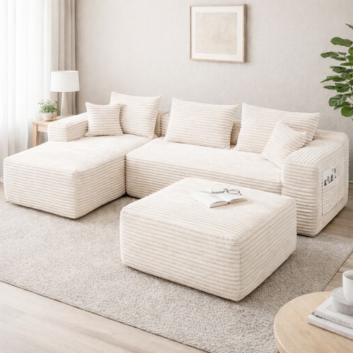 Shaped modular sectional - l,