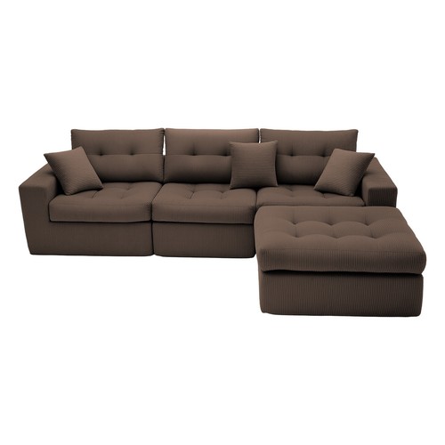 Convertible shaped sectional - l,
